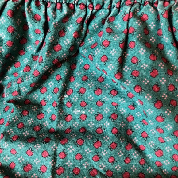 Vintage apple print plaid vibes miniskirt - Picture 3 of 3